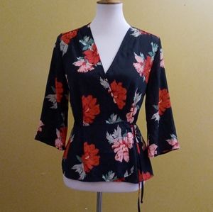 Sold Topshop wrap blouse Sz 6